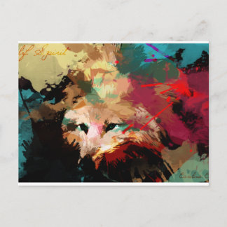 Wolf spirit - wandelende zonneka briefkaart