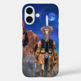 Wolf Spirit WANNEER ROCKS KON PRATEN iPhone 16 Hoesje