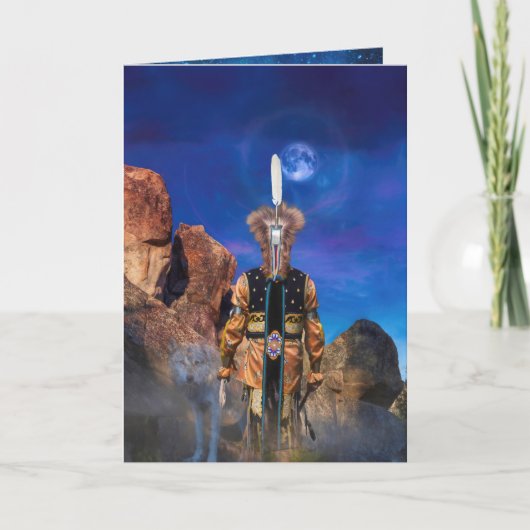 Wolf Spirit WANNEER ROCKS KON PRATEN Kaart (Voorkant)