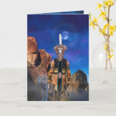 Wolf Spirit WANNEER ROCKS KON PRATEN Kaart (Gele Bloem)