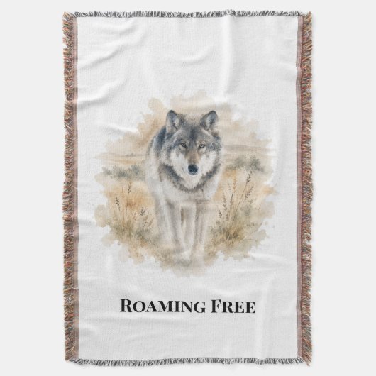 Wolf Spirit Western Cabin Comfort Deken (Voorkant Verticaal)