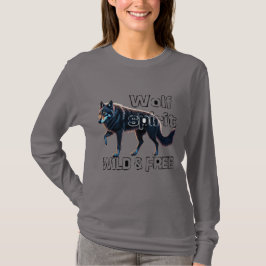 Wolf Spirit: Wild en vrij T-shirt