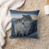 Wolf Spirit - Wild Natuur grafisch T-shirt Kussen (Deken)