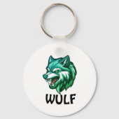 Wolf Spirit | Wild & onverschrokken dier-thema Key Sleutelhanger (Voorkant)