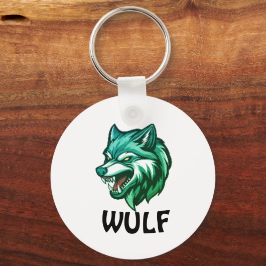Wolf Spirit | Wild & onverschrokken dier-thema Key Sleutelhanger (Voorkant)