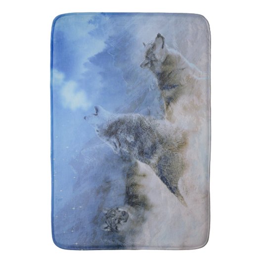 Wolf Spirits Badmat (Voorkant Verticaal)