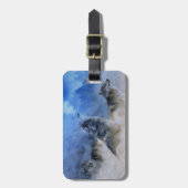 Wolf Spirits Bagagelabel (Voorkant verticaal)