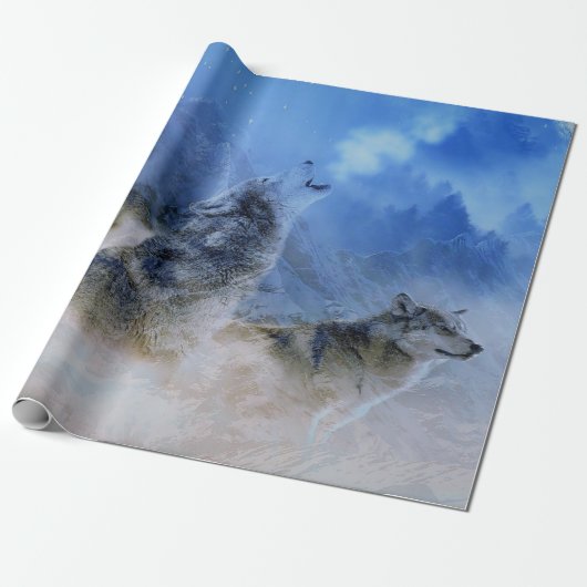 Wolf Spirits Cadeaupapier (Uitgerold)