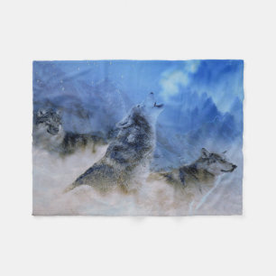 Wolf Spirits Fleece Deken