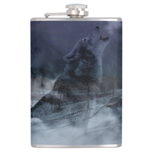 Wolf Spirits Howling Heupfles (Voorkant)