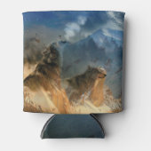 Wolf Spirits in Mountain Mist Blikjeskoeler (Voorkant)