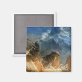 Wolf Spirits in Mountain Mist Magneet (Voorkant / Achterkant)