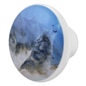 Wolf Spirits Keramische Knop (Rechts)