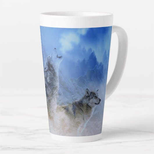 Wolf Spirits Latte Mok (Rechterhoek)