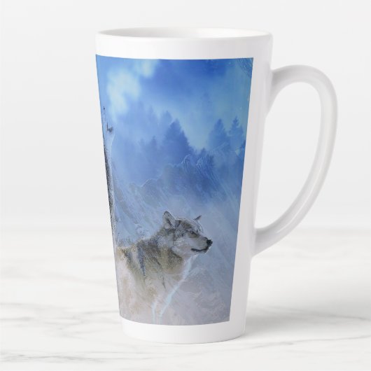 Wolf Spirits Latte Mok (Rechts)