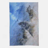 Wolf Spirits Theedoek (Verticaal)