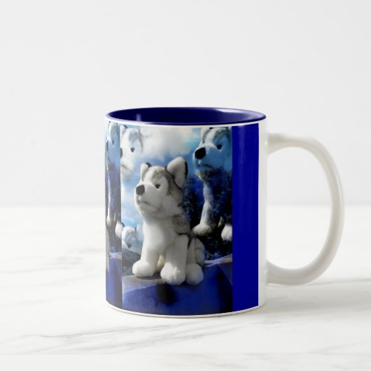 Wolf Spirits Tweekleurige Koffiemok (Rechts)