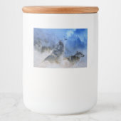 Wolf Spirits Voedselcontainer Etiket (Voorkant)