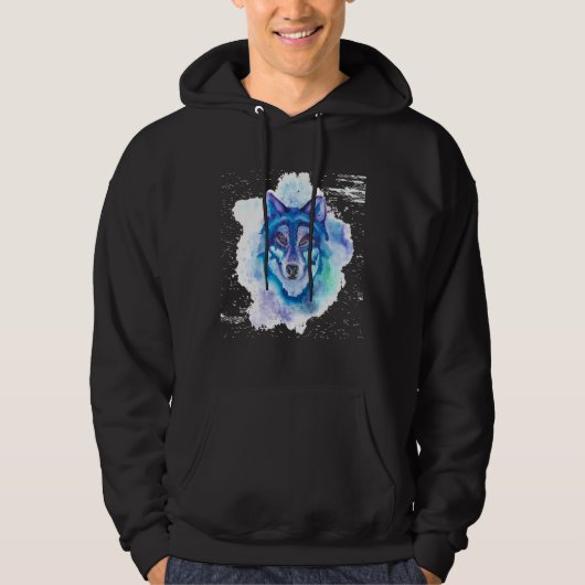 Wolf Splash Wolf Hoodie (Voorkant)
