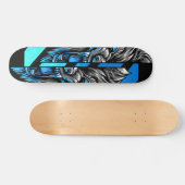 Wolf Split Head Persoonlijk Skateboard (Horizontaal)