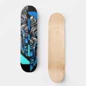 Wolf Split Head Persoonlijk Skateboard (Voorkant)