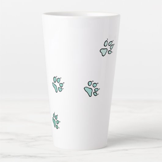 Wolf sporen latte mok (Voorkant)