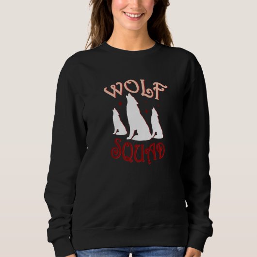 Wolf Squad Forest Animal Natuur Wolven Trui (Voorkant)