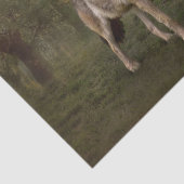 Wolf Squirrel Fantasy Autumn Tissuepapier (Detail)