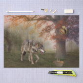 Wolf Squirrel Fantasy Autumn Tissuepapier (Craft)