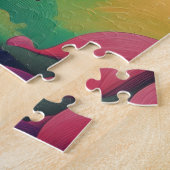 Wolf staat in een droomlandschap legpuzzel (Zijkant)