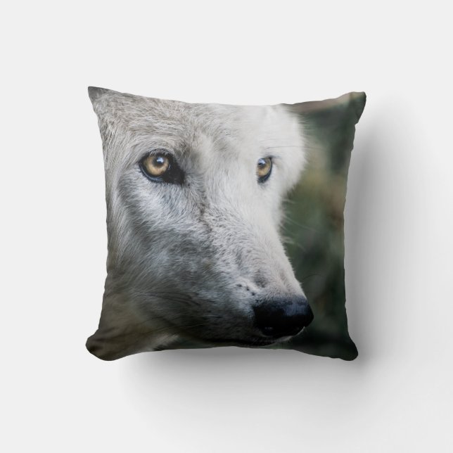 Wolf Stare Kussen (Voorkant)