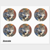 Wolf Staring Sticker (Vel)
