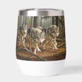 wolf stemless thermal wine tumbler style 1 (Achterkant)