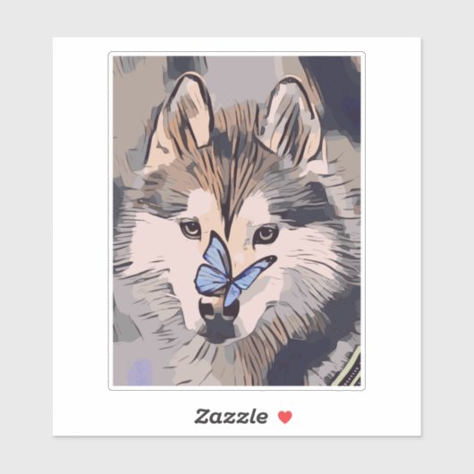 wolf sticker (Vel)