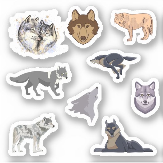 Wolf Stickers (Voorkant)