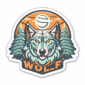 Wolf Stickers drukken je innerlijke Wolf Spirit ui (Voorkant)