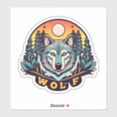 Wolf Stickers een huilend succes (Vel)
