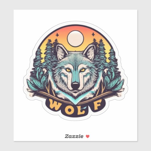 Wolf Stickers een huilend succes (Vel)