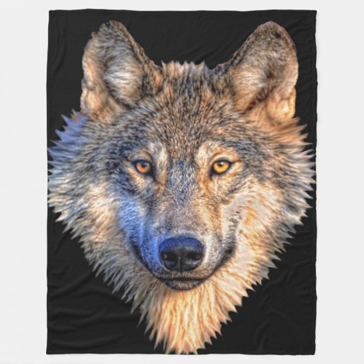 Wolf Style Fleece Blanket Deken (Voorkant)