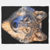 Wolf Style Fleece Blanket Deken (Voorkant (Horizontaal))