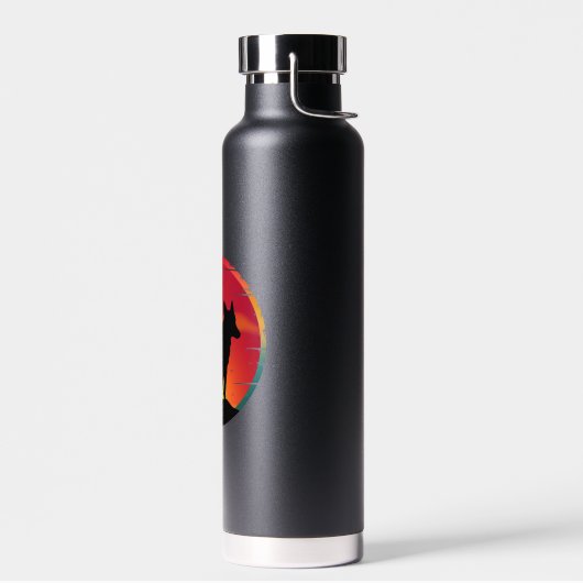 Wolf  Sunset Waterfles (Links)