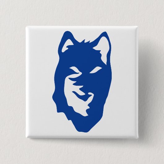 Wolf Symbol Vierkante Button 5,1 Cm (Voorkant)