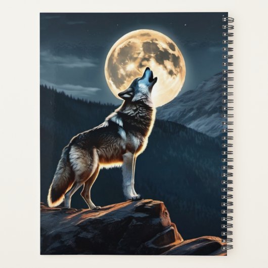 Wolf symboliek kalender planner (Achterkant)