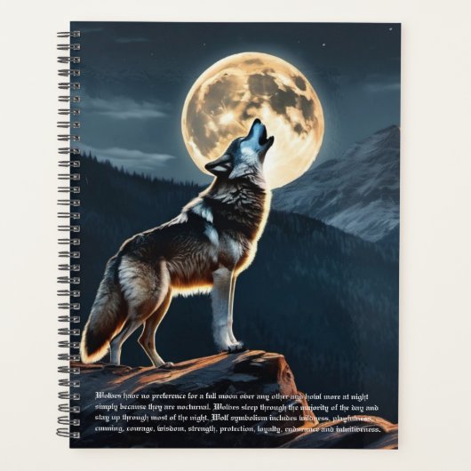 Wolf symboliek kalender planner (Voorkant)