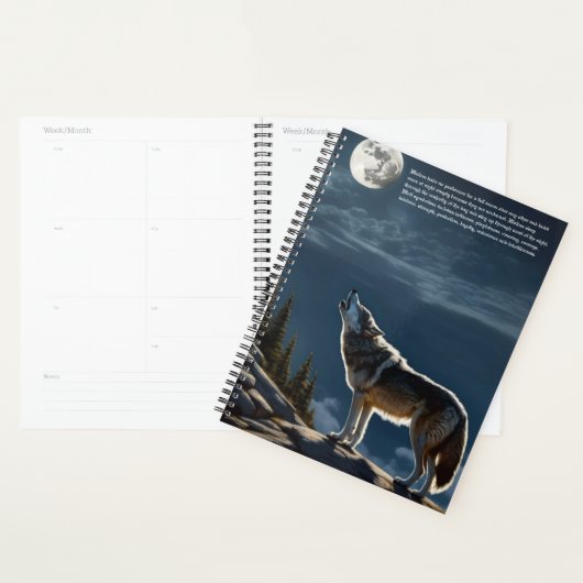 Wolf symboliek kalender planner (Display)