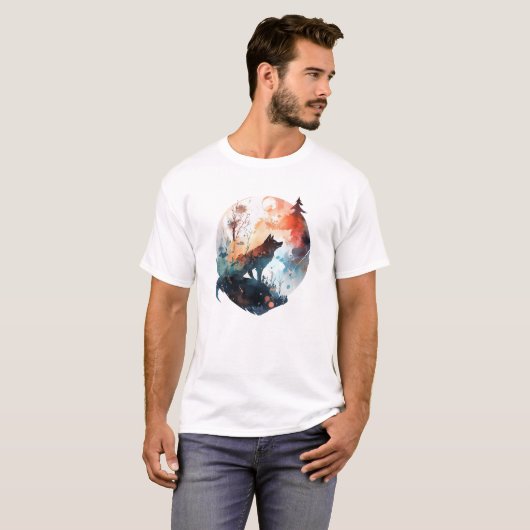 wolf t-shirt (Voorkant volledig)