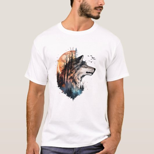 wolf t-shirt (Voorkant)
