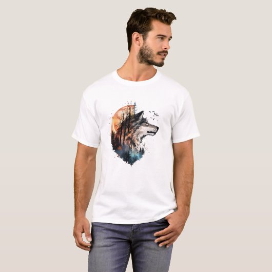 wolf t-shirt (Voorkant volledig)