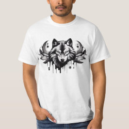 Wolf T-shirt Collectie Tattoo stijl Design