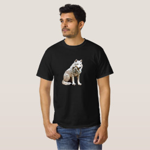 Wolf T-shirt mozaïek ontwerp